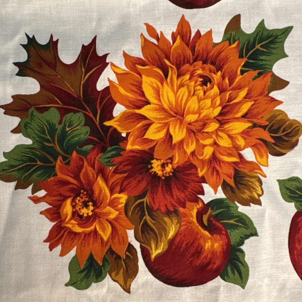 VIP Cranston Fabric Panel Appliques Autumn Fall Harvest Cut & Sew Pumpkin Leaves